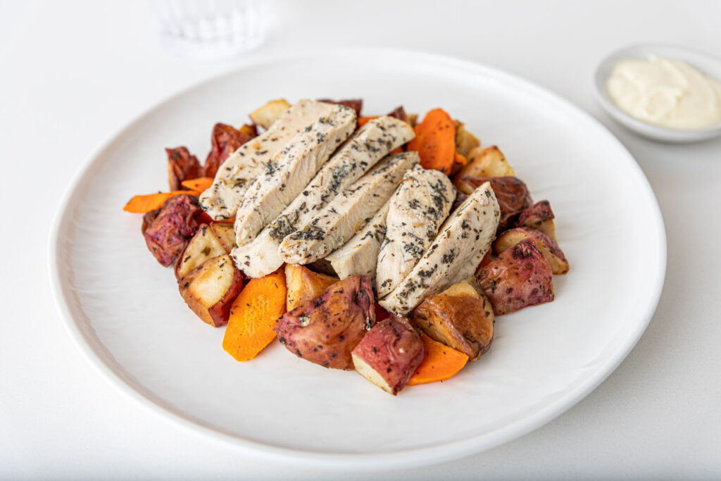 fresh, healthy, fully prepared meals, lemon thyme roasted chicken