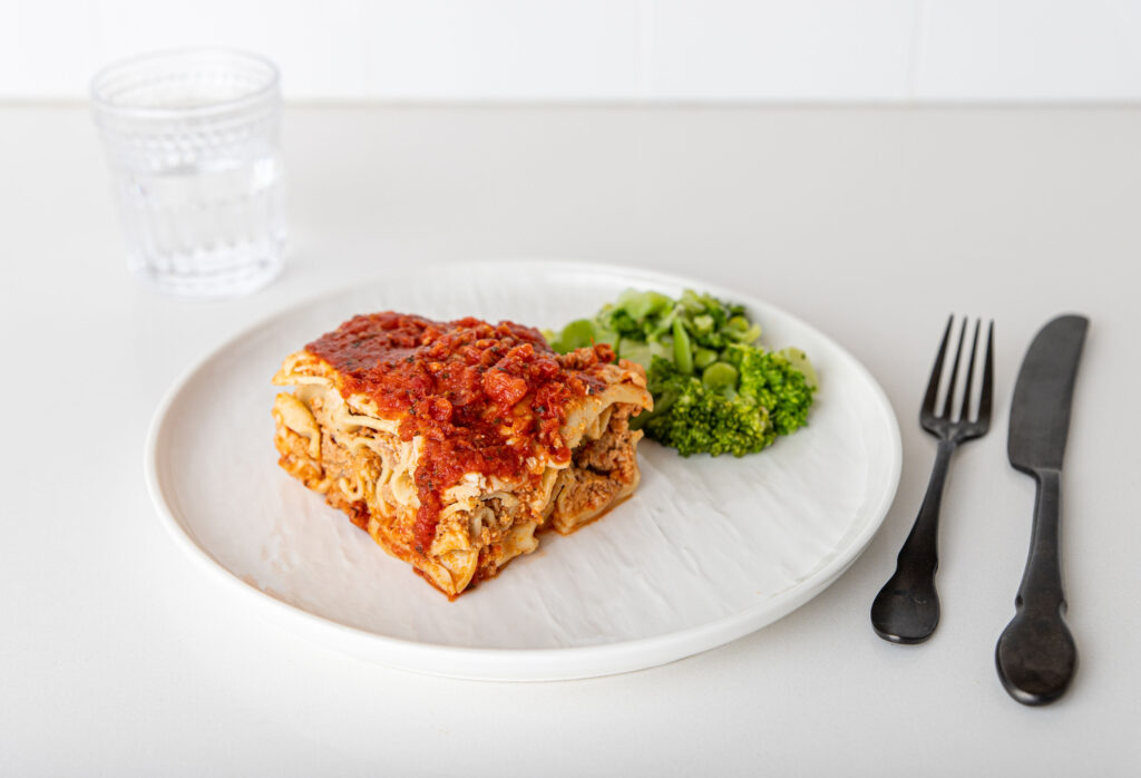 fresh, healthy, fully prepared meals, turkey lasagna